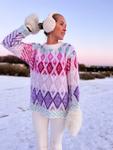 House of Yarn Strikkeoppskrift Diamant Genser S-XXXL (773-03-05A)