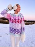 House of Yarn Strikkeoppskrift Diamant Genser S-XXXL (773-03-05A)