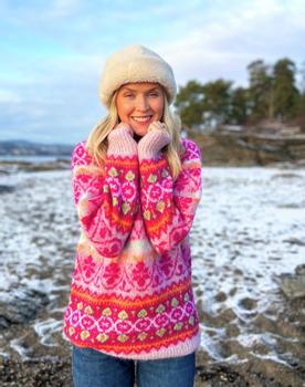 House of Yarn Strikkepakke Alpeglød Genser Erle_XS-M