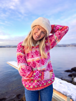 House of Yarn Strikkepakke Alpeglød Genser Erle_L-XXL (1500042301S9845)