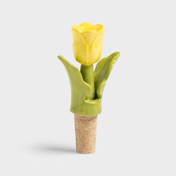 &Klevering Vinstopper Flaskekork Tulipan Gul