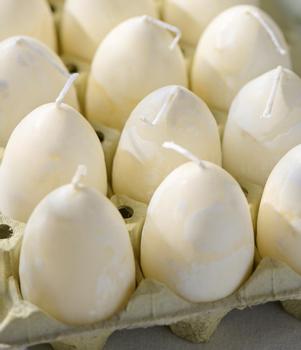 Ib Laursen Lys Eggformet H6 1stk kitt (171-78032-44)