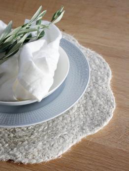 Svanefors  Ekdal Dekkebrikke Offwhite-jute Ø38 (718-1611-82-002)