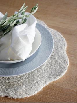 Svanefors  Ekdal Dekkebrikke Offwhite-jute Ø38