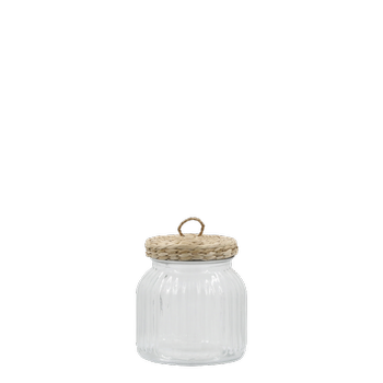 Chic Antique Oppbevaringsglass Flettelokk H7