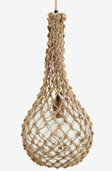 Madam Stoltz Lampe Jute Natur Ø25xH50 (399-IML-331B)