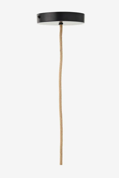 Madam Stoltz Lampe Jute Sort Ø20xH40 (399-IML-309C)