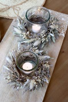 Chic Antique Lysholder Blomsterkrans Ø18 (529-71132800)