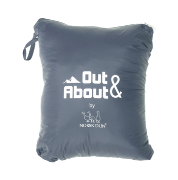 Norsk Dun Out&About Dunpledd Støvblå 130x170cm (479-120061)
