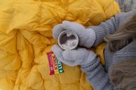 Norsk Dun Out&About Dunpledd Gul 130x170cm (479-117451)