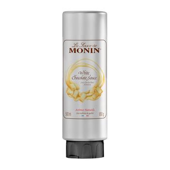 Monin Dessertsaus Hvit Sjokolade 500ml