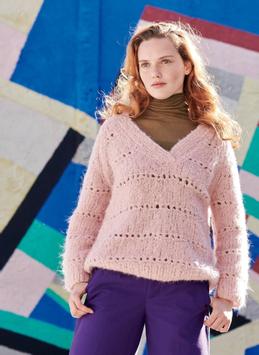 Katia Strikkeoppskrift-PDF V-Genser Reiki