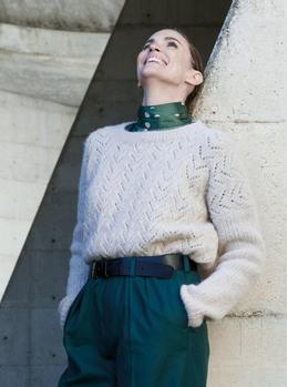 Katia  Strikkeoppskrift-PDF Strukturgenser Alpaca Silver (766-CPT-400)
