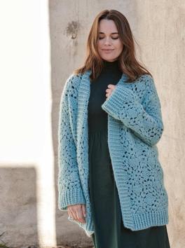 Katia Hekleoppskrift-PDF Jakke Alpaca Silver