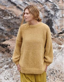 Katia  Strikkeoppskrift-PDF V-genser Alpaca Silver (766-CPT-802)