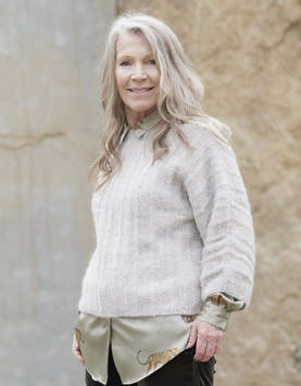 Katia Strikkeoppskrift-PDF Genser-på-tvers Alpaca Silver