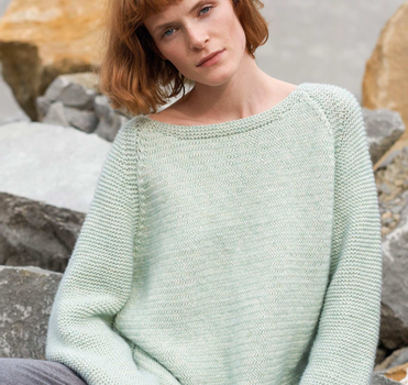 Katia  Strikkeoppskrift-PDF Genser Cotton Merino (766-MOD-6235-50)