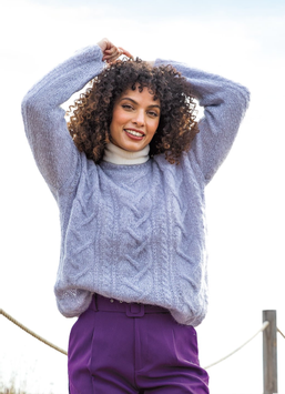 Katia Strikkeoppskrift-PDF Flettegenser Ingenua