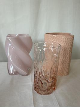 Klevering Trunk Vase Rosa Ø9, 5xH18, 5 (712-2893-02)
