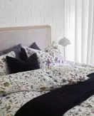 Turiform Tilde Sengesett Bomullssateng blomstret (479-116770,116771)