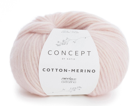 Katia Cotton-Merino Lys-Rose 103, 50g