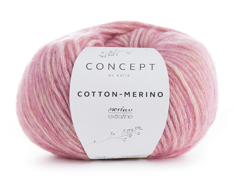Katia  Cotton-Merino Rose 119,  50g (766-929-119)