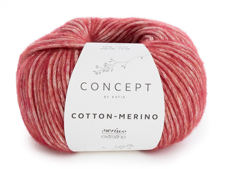 Katia Cotton-Merino Maroon 125, 50g
