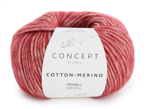 Katia  Cotton-Merino Maroon 125,  50g (766-929-125)