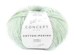 Katia  Cotton-Merino Hvitvasket-Grønn 132, 50g