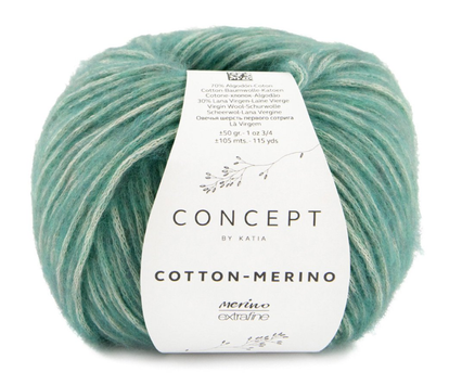 Katia Cotton-Merino Smaragd 140, 50g