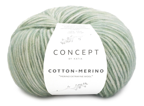 Katia  Cotton-Merino Sage-Grønn 146,  50g (766-929-146)