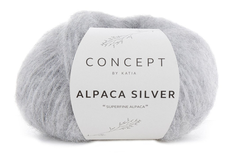 Katia Alpaca-Silver Lys-Grå-Silver 255, 25g