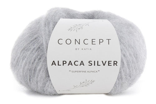 Katia  Alpaca-Silver Lys-Grå-Silver 255, 25g