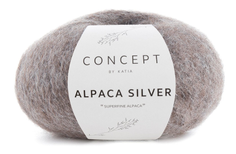 Katia Alpaca-Silver Brun-Silver 257, 25g