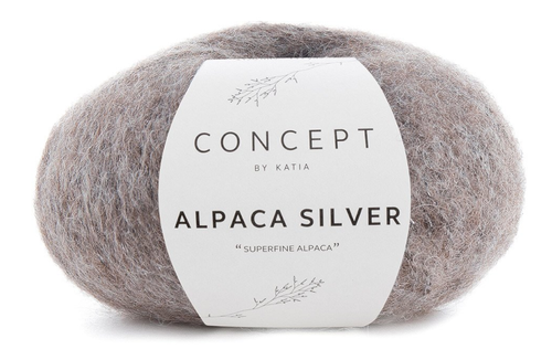 Katia  Alpaca-Silver Brun-Silver 257, 25g