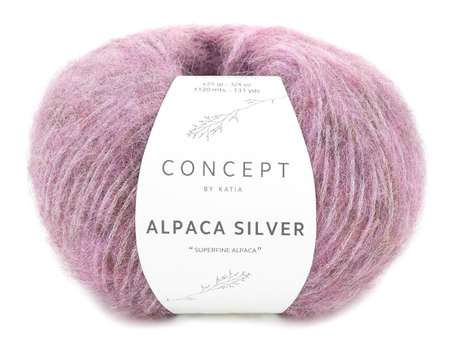 Katia Alpaca-Silver Mørk-Rose-Silver 267, 25g