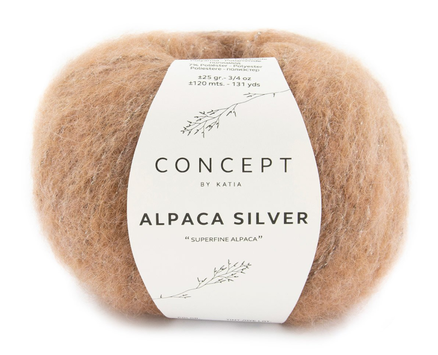 Katia Alpaca-Silver Lys-Brun-Silver 273, 25g