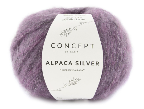 Katia  Alpaca-Silver Lilla-Silver 274, 25g