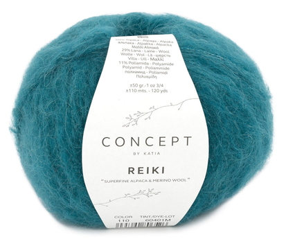 Katia Reiki Blågrønn 110, 50g