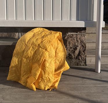 Norsk Dun Out&About Dunpledd Gul 130x170cm