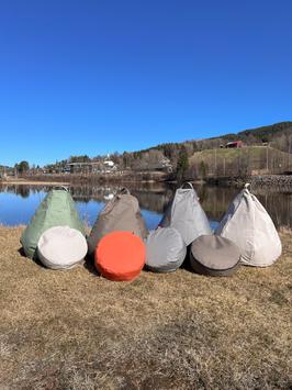 Fiam BeanBag Sittesekk Bine-Mørkegrå Ø55xH70 (424-101452)