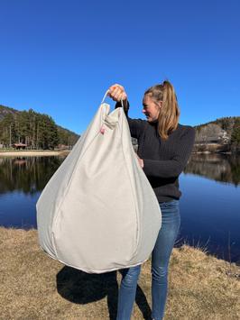 Fiam BeanBag Sittesekk Bibe-Beige Ø55xH70