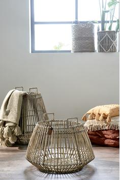 Riviera Maison Byron-Bay Kurv H32cm rotting håndflett (443-478060)