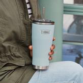 THERMOS Termokrus m/ sugerør Lyseblå 0,7L (379-34736)