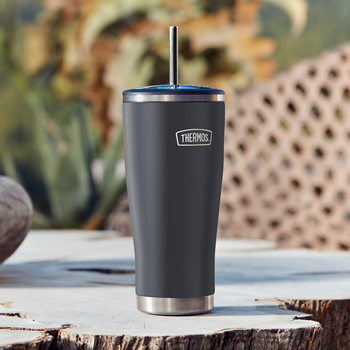 THERMOS Termokrus m/ sugerør Svart 0,7L (379-34738)
