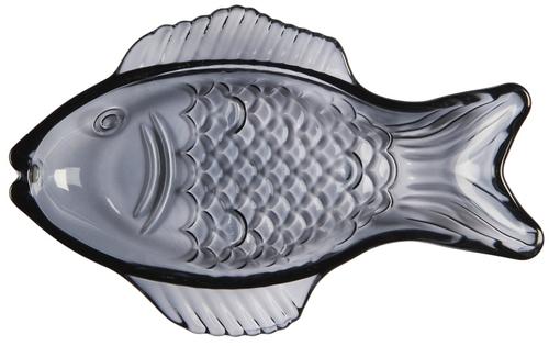 Ib Laursen Glasskål Fisk blå 18,5x11 (171-0348-69)