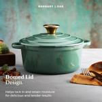 Barbary & Oak Støpejernsgryte Rund Grønn 2L (573-BO800250GRN)