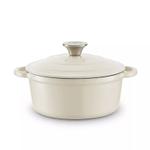 Barbary & Oak Støpejernsgryte Rund Kremhvit 2L (573-BO800250CRM)