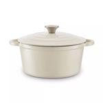 Barbary & Oak Støpejernsgryte Rund Kremhvit 4L (573-BO800251CRM)