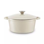 Barbary & Oak Støpejernsgryte Rund Kremhvit 4L